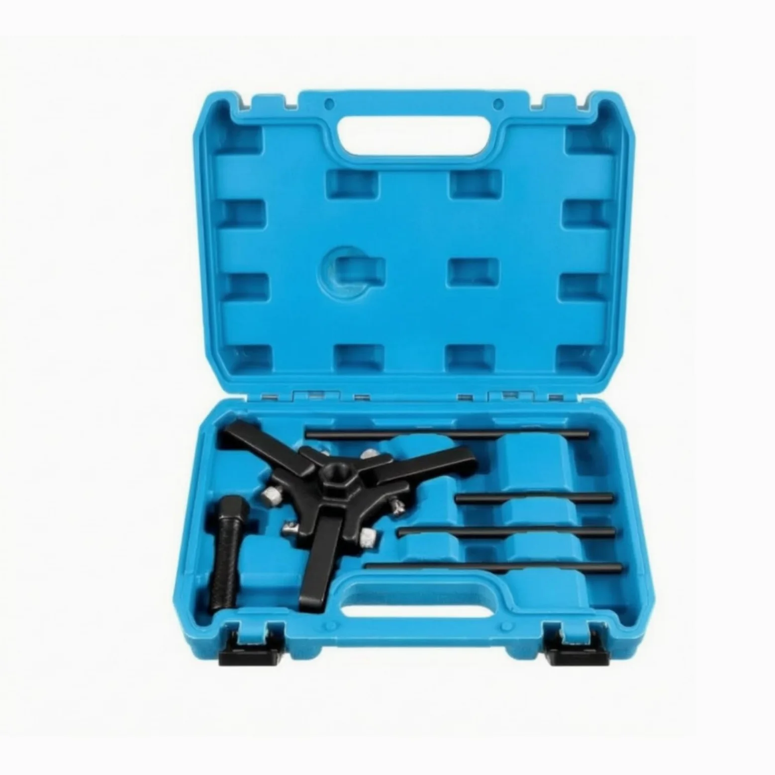 TISHITA Extractor de Polea de Cigüeñal Kit Desmontador Poleas Equilibrador Armónico de Eje con Perno Acero Resistente Estuche Portátil Cierre Seguro Adecuado