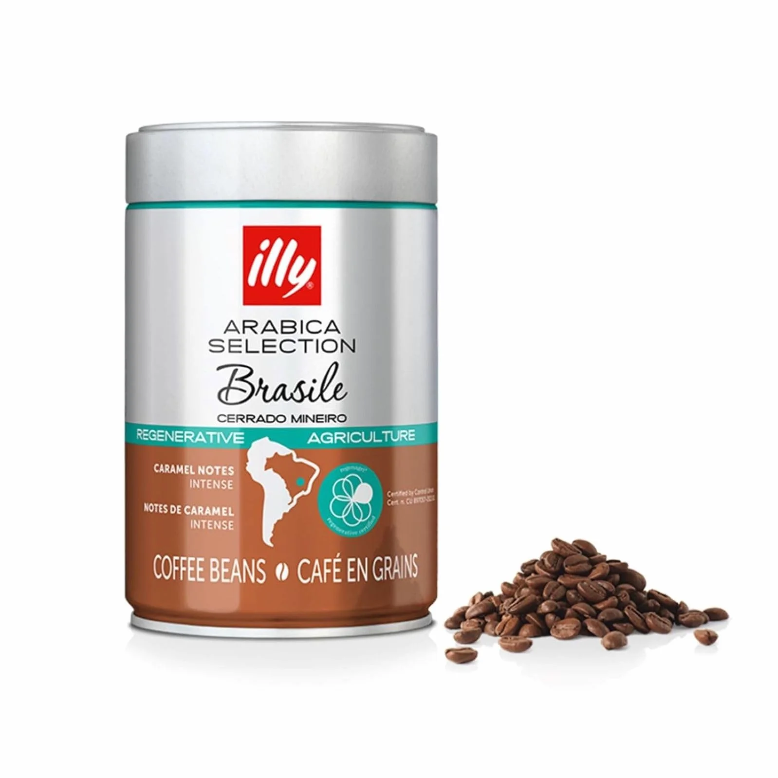 Café en Grano Arabica Selection Brasil Cerrado Mineiro 100% Arabica Notas de Caramelo y Frutos Secos Sabor Intenso 250g