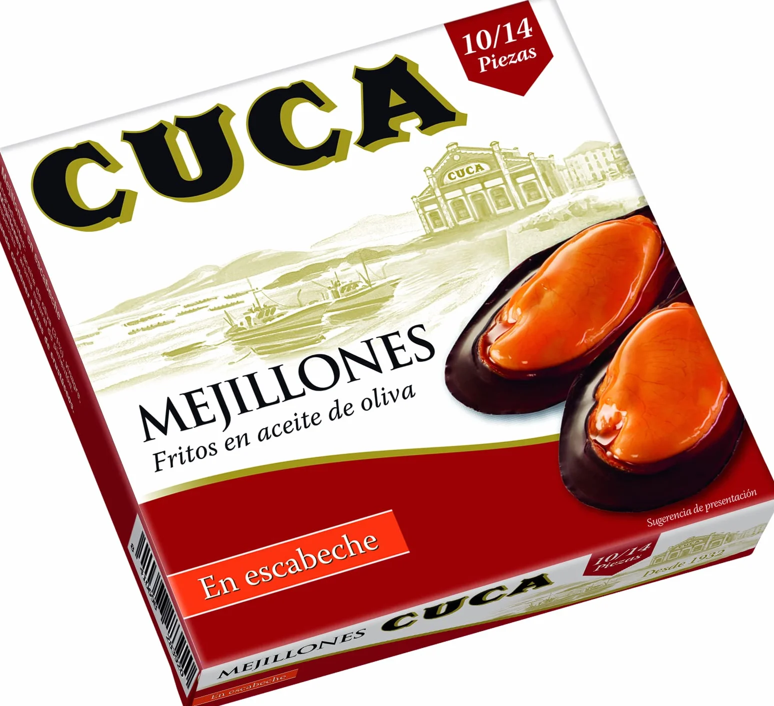Cuca mejillones en escabeche 3 latas 115gr