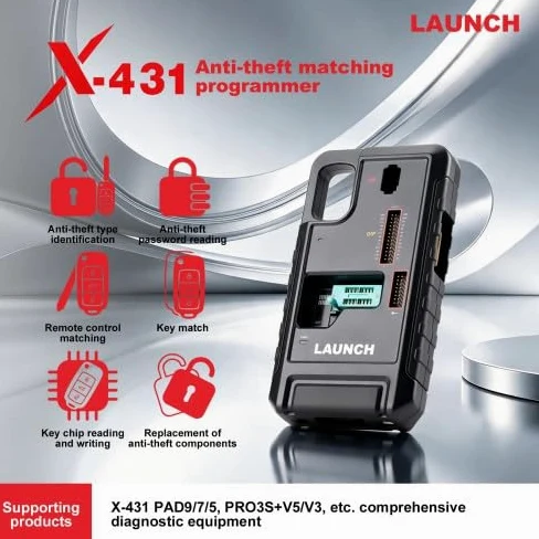 X-431 G5 PROG5 Programador IMMO 3 en 1 para vehículos europeos, compatible con coincidencia de teclas/programación ECU/TCU Clonación y actualización de escritura de XPROG3