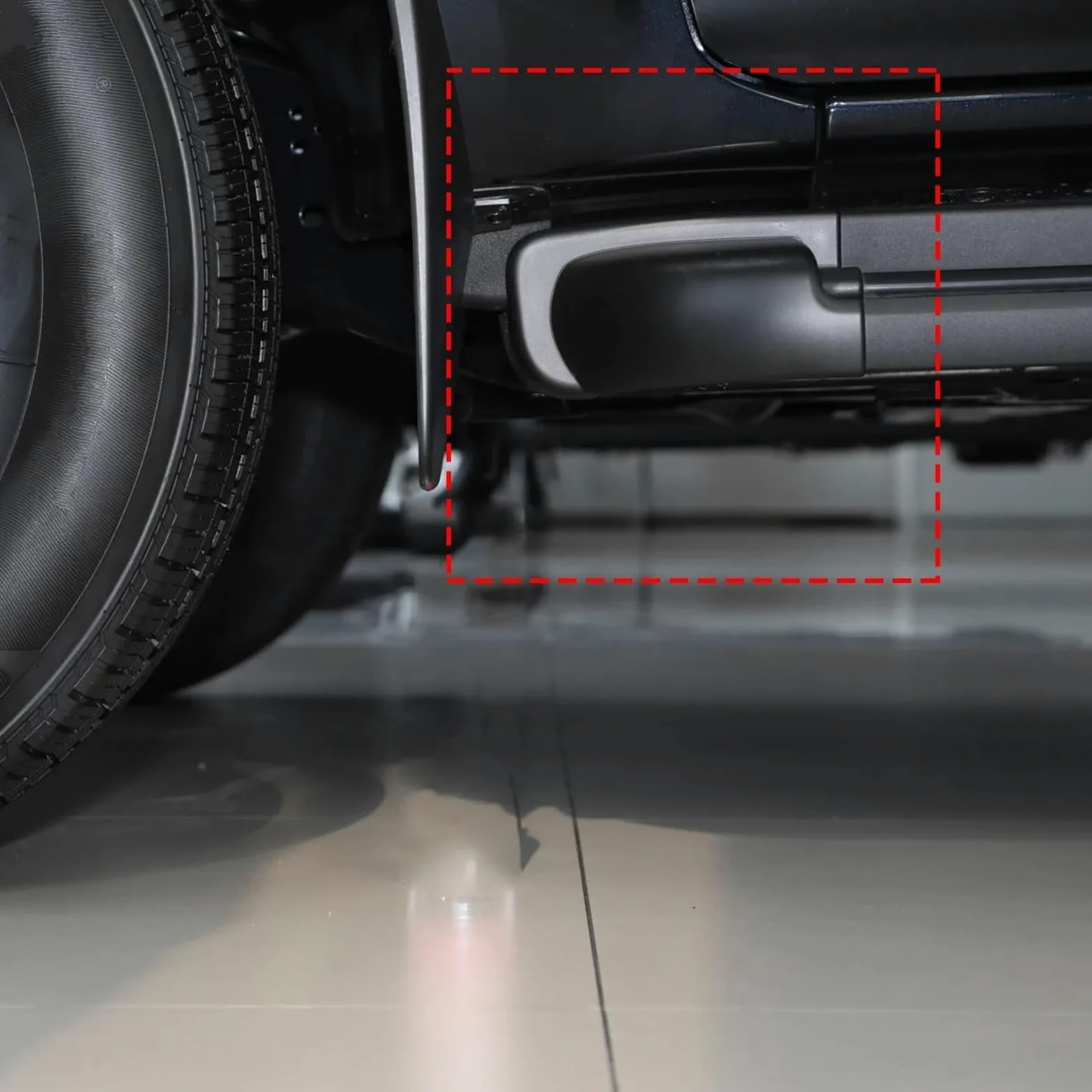 Faldas Laterales Coche Tapa Extremo Estribo Lateral Puerta Coche para Nissan para NAVARA D23 NP300 2015 2016 2017, Cubierta Tapón Estribo para Coche Faldones Laterales(Rear Right)