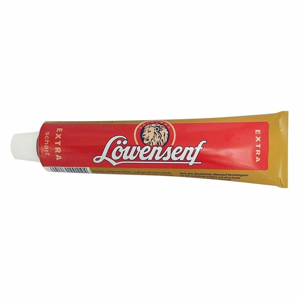 Mostaza alemana Düsseldorfer Löwensenf Extra Scharf 200g