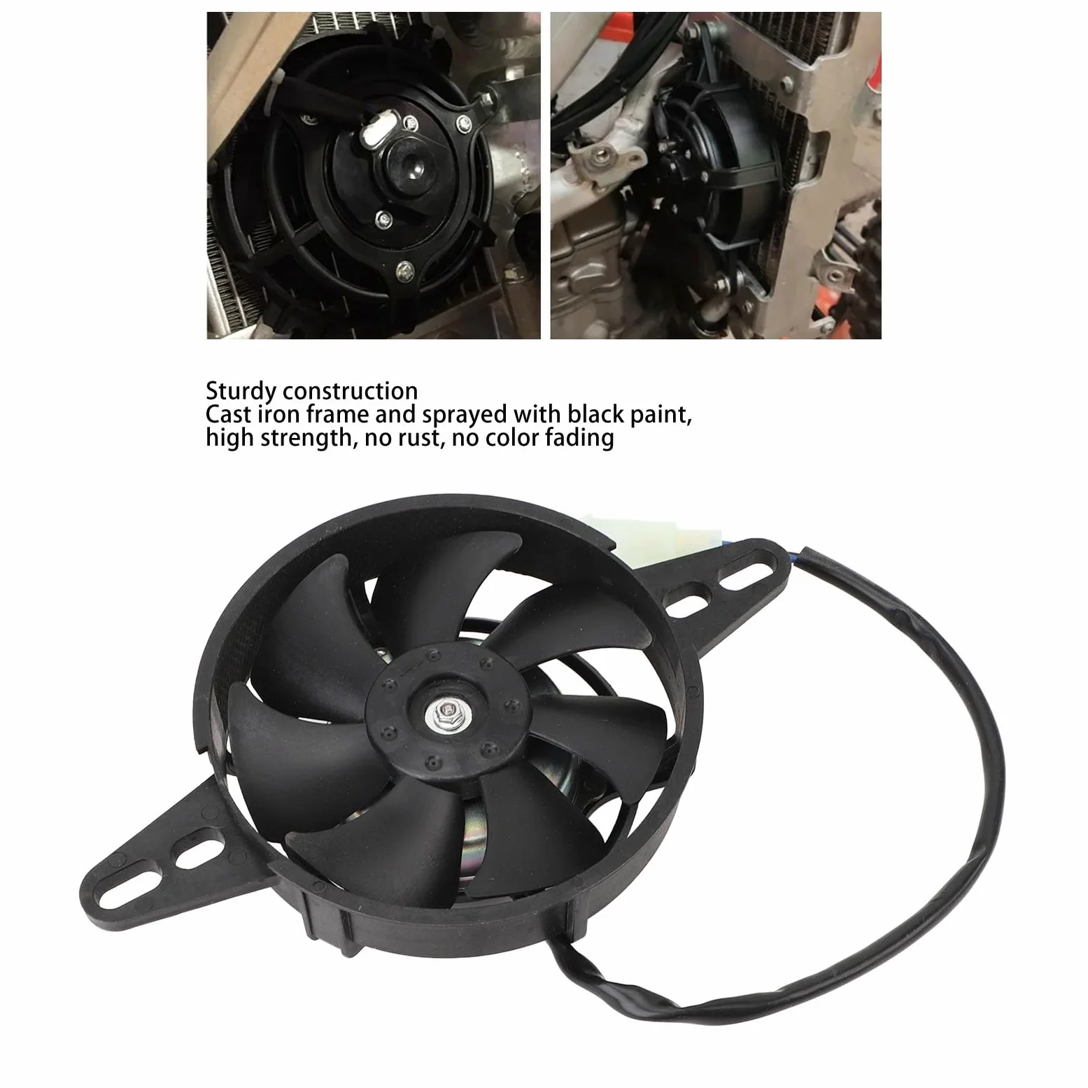 Ventilador Delgado De Radiador De Motocicleta 12V - Enfriador Eléctrico De Agua y Aceite De Alta Eficiencia