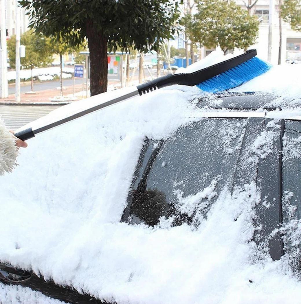 XMING Cepillos de Nieve de cochecitos for el Parabrisas, Cepillo de Nieve Cepillo de Hielo de la Nieve elástico Largo for el Parabrisas y la Ventana