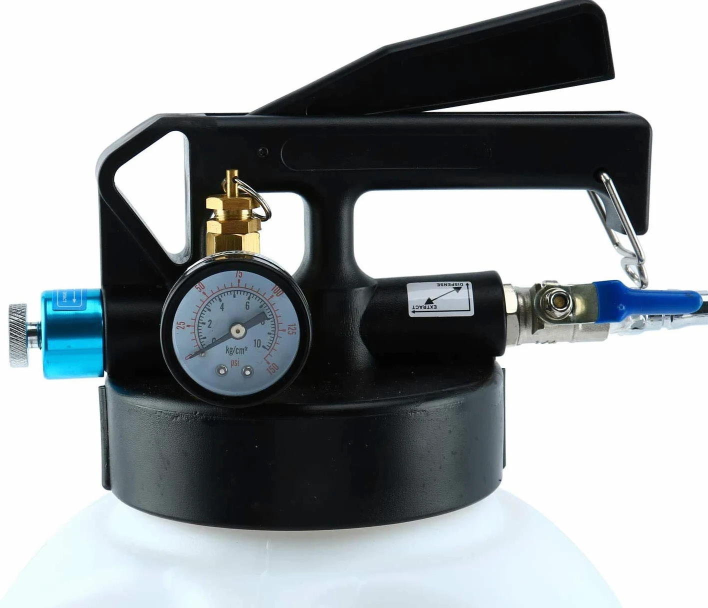 JOMAFA - Bomba neumatica para cambio de aceite sistemas de transmision con 13 adaptadores, 6 litros