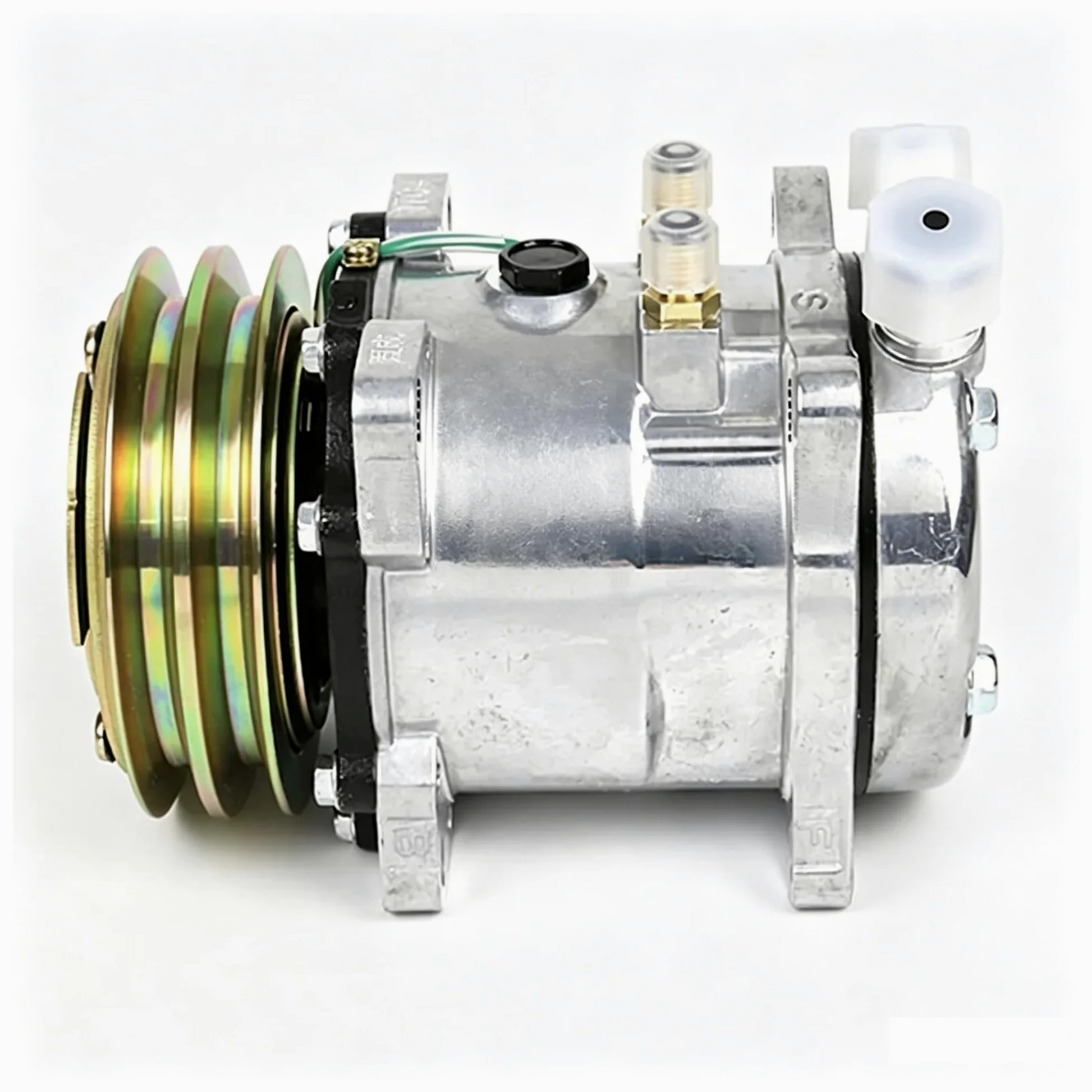 Sanden 507 5H11 SD5H11 SD507 Compresor de Aire Acondicionado automotriz, Conjunto de enfriamiento de posventa de 12 V y 24 V for múltiples Tipos de vehículos(24 V)