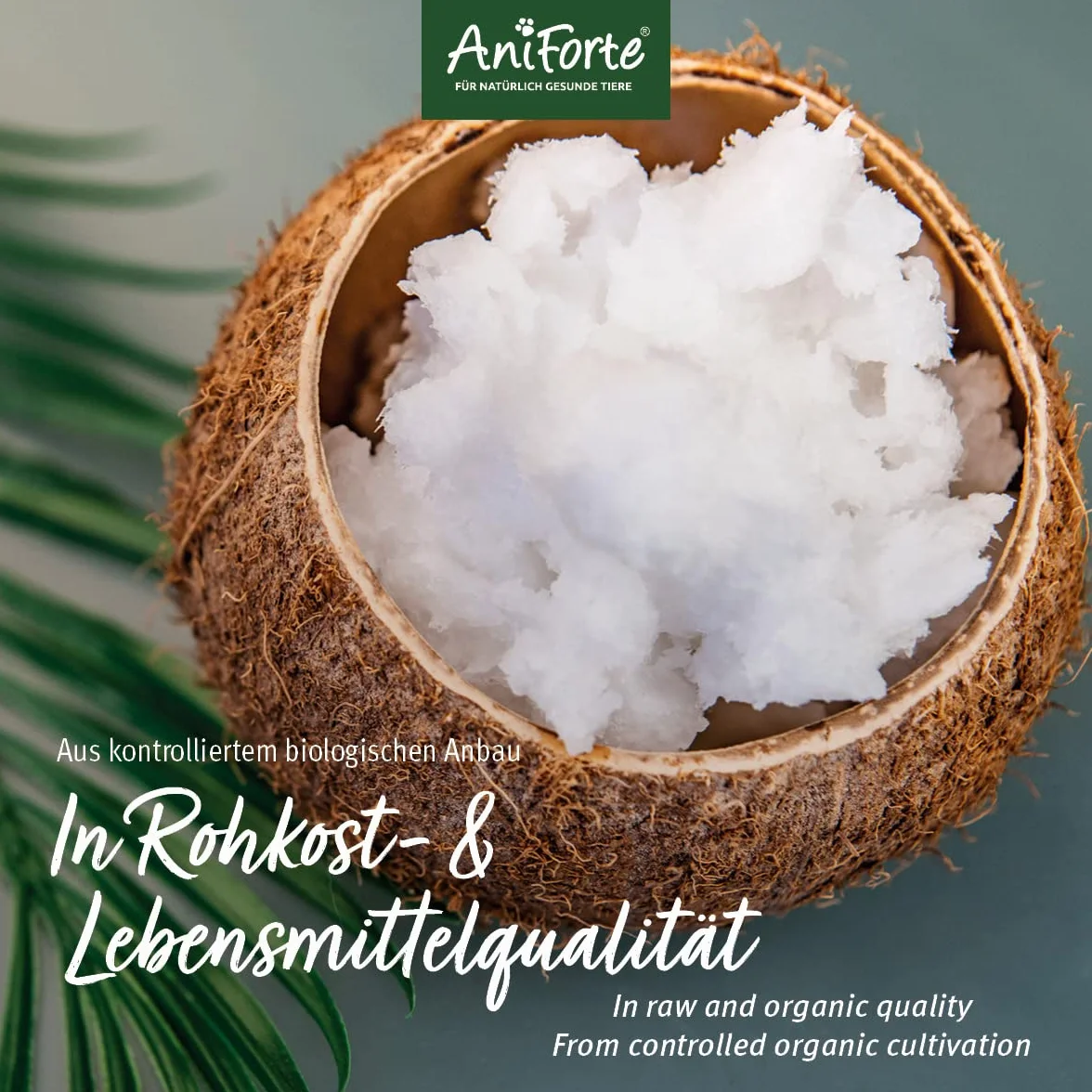 AniForte Aceite de coco orgánico para perros y gatos 400 ml