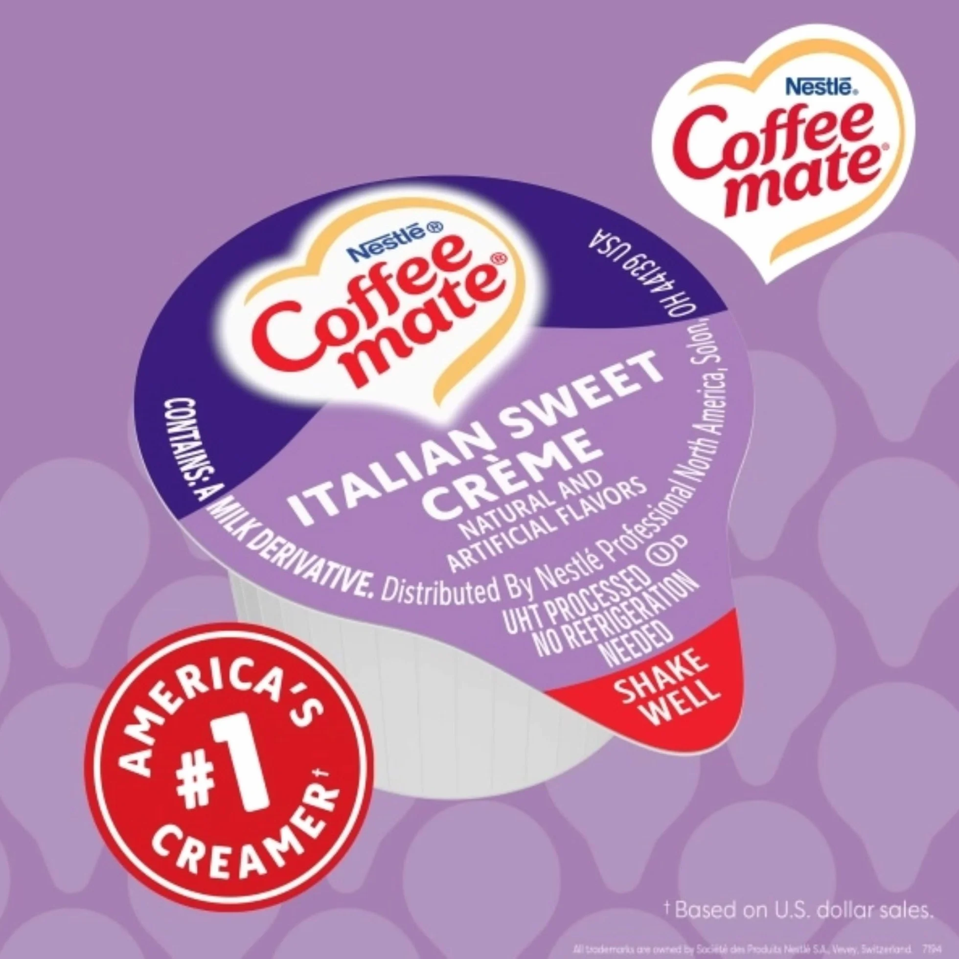 Coffee-mate Italian Sweet Creme Creamer Rich Gelato Flavor 50/box