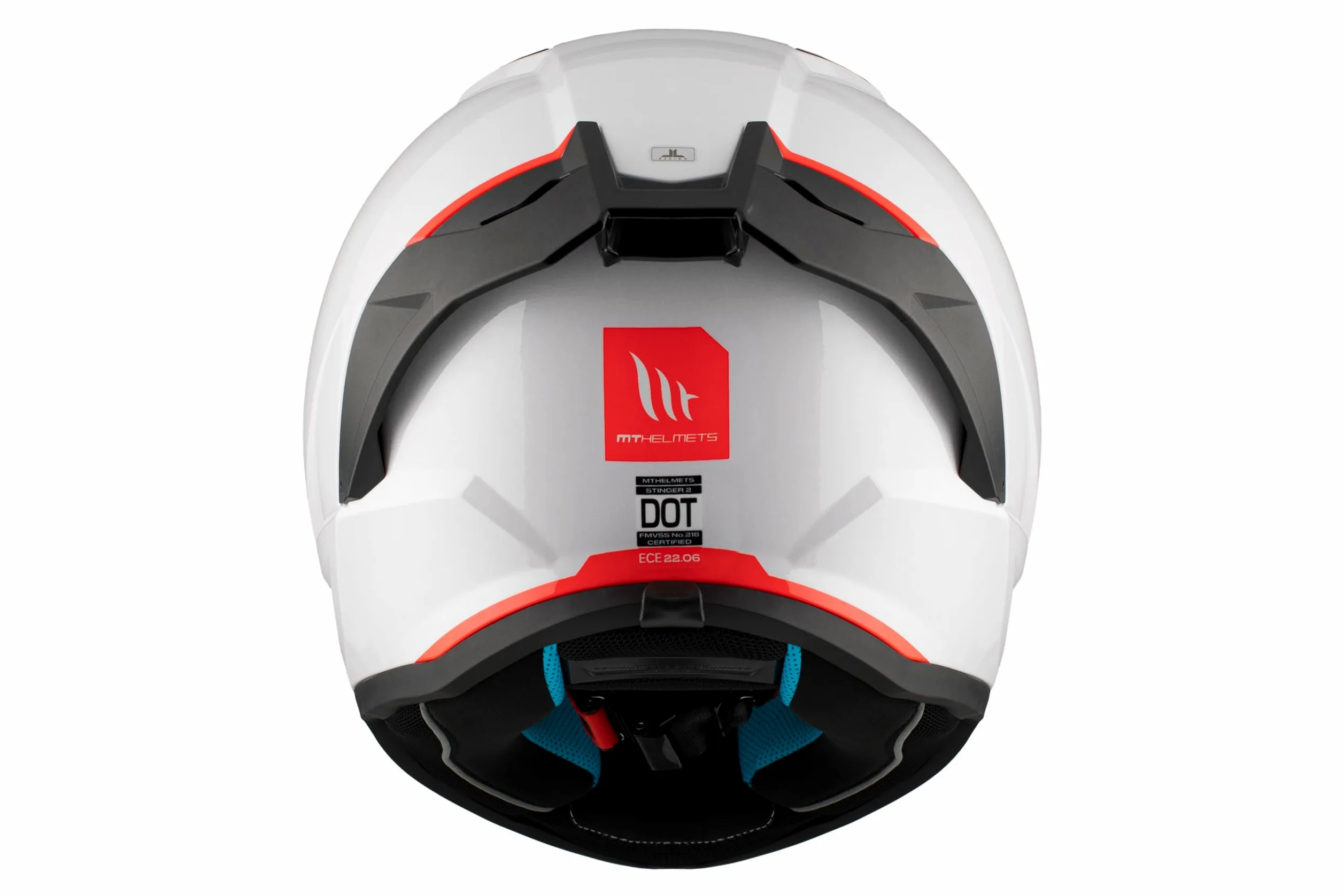 MT Helmets Stinger 2 – Casco Moto Integral Deportivo con Pantalla Antivaho Compatible con Pinlock, Visor Solar Full Vision, Interior Lavable y Calota HIRP | Homologado ECE 22.06 & Dot