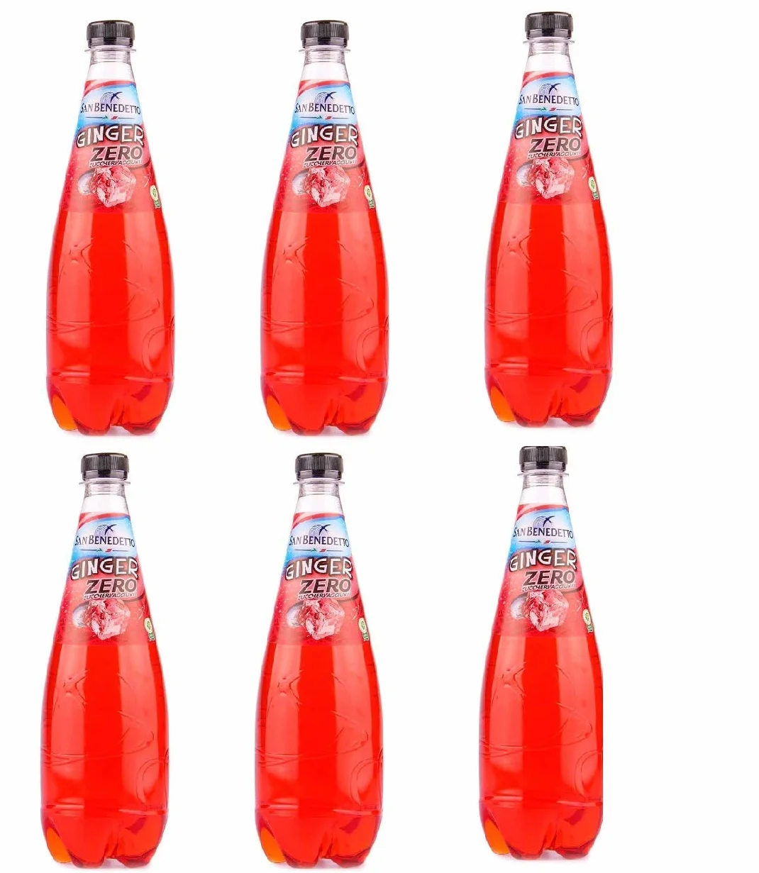 San Benedetto Ginger Zero Bebida de Jengibre Sin Azúcar 75cl