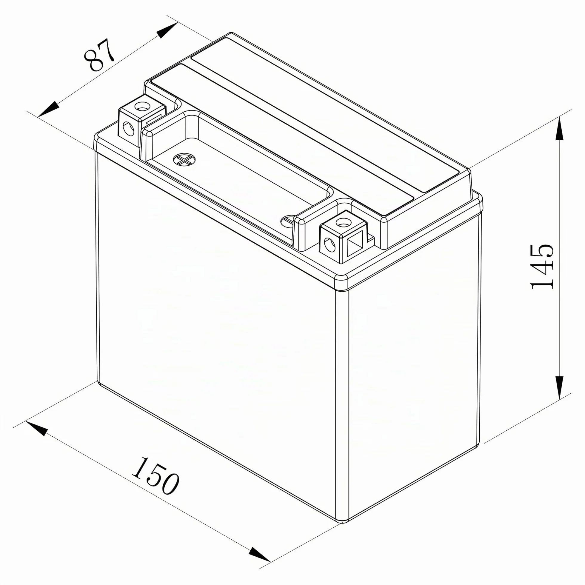 Bosch FA106 - Batería para Motocicletas AGM - 12V 200A 12Ah - Adecuada para motocicletas, motos de enduro, scooters, quads, motos de agua - Compatible M6018, BTX14-BS, BTX14
