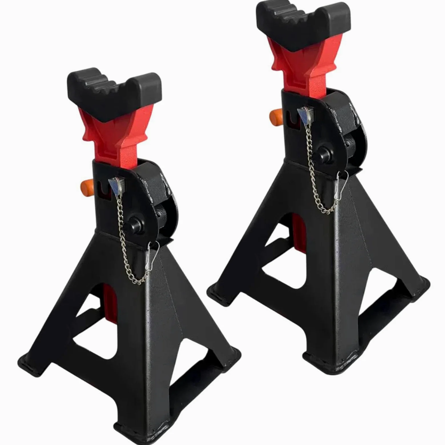 Caballetes 3 Toneladas 2 Piezas Caballetes Alta Resistencia Bloqueo 3/6 | Soportes De Sujeción Ajustables Para Camiones SUV Tractor Vehículo Y Reparación Doméstica
