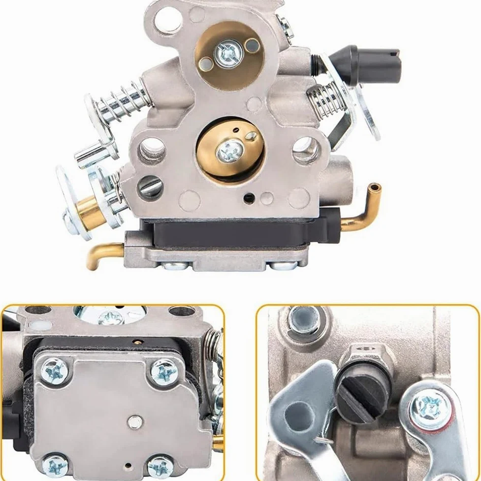 Kit de carburador Compatible con m Husq 240, 235, 120, 120E, 236 y 240E. Juego de Juntas de carburador C1T-W33. Herramienta de jardinería.