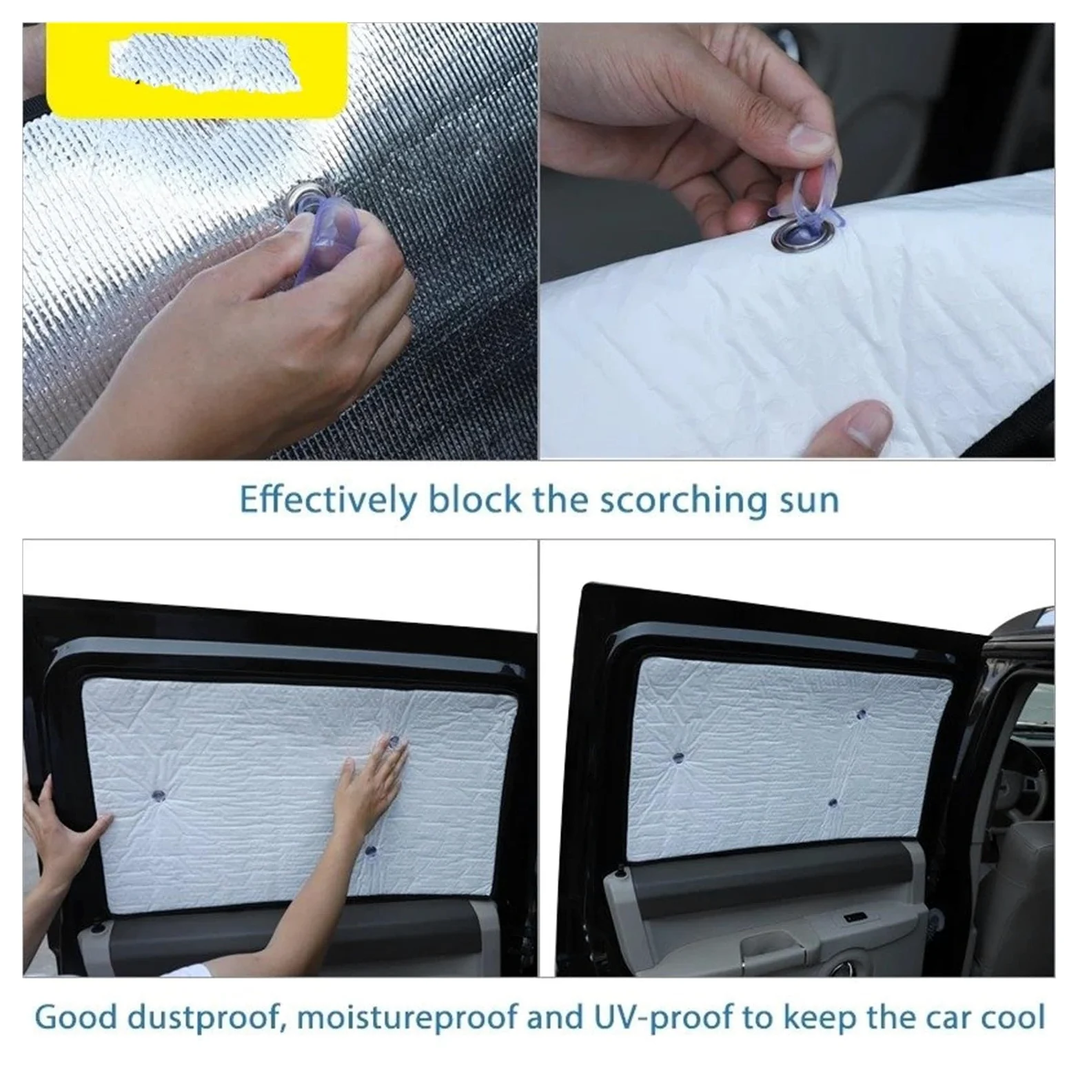 Parasol Delantero Coche Parasol Ventana Parabrisas Delantero Trasero Coche Cubierta Protectora Visera Sol para Jeep para Grand para Commander 2006 2007-2010