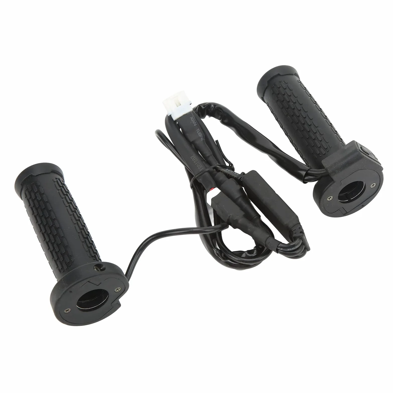 EMUKOEP Cubierta de Agarre de Calefactable para Motocicleta ATV, Empuñaduras de Mano con Calefacción Eléctrica Ajustable de 5 Engranajes, Adecuadas para Montar en Invierno Al Aire