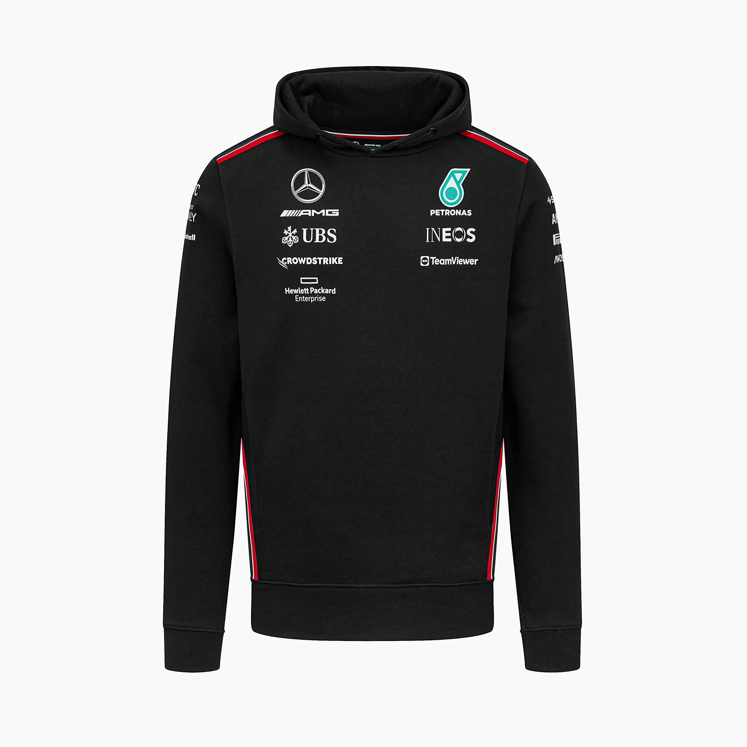 Mercedes AMG Petronas Formula One Team - Sudadera con Capucha del Equipo 2023 - Negro - Talla: XL
