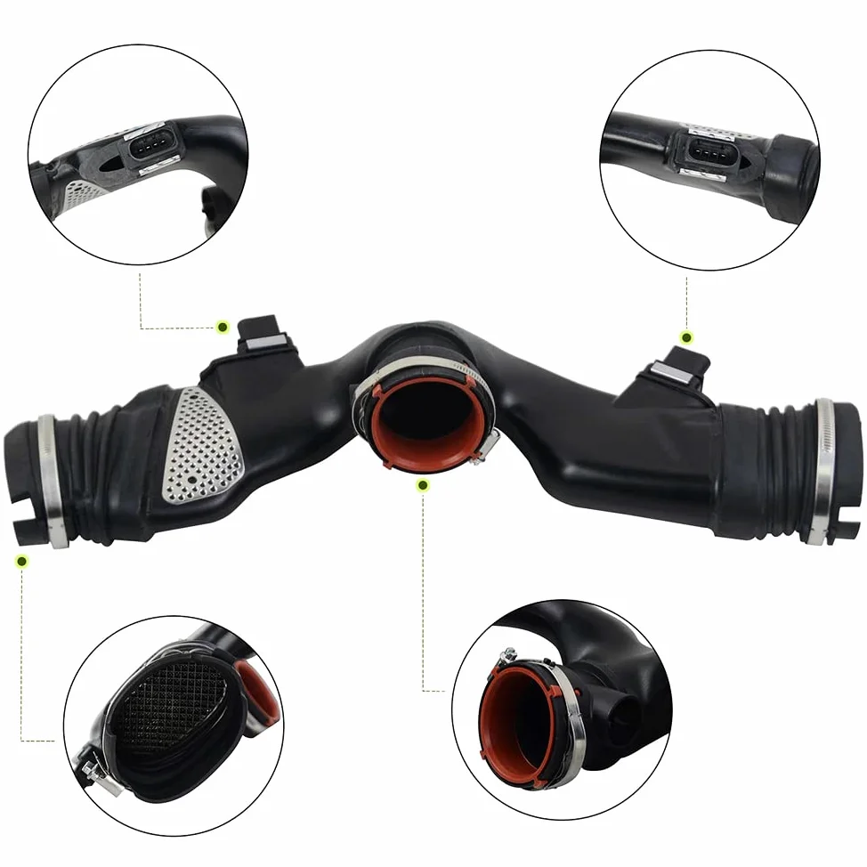 6420907337 Conducto de aire puro con medidor de flujo de aire 6420908237 | 6420907337 Conducto de aire puro con medidor de flujo de aire compatible con W203 W204 S204 W211 S212 W639 Diesel 2005-2020