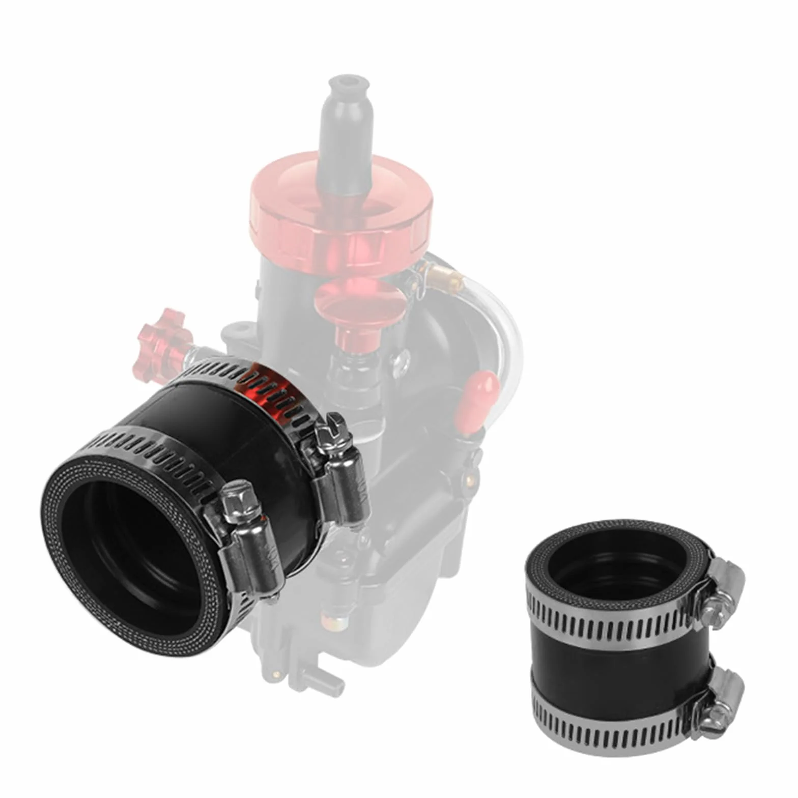 Adaptador de goma para carburador de motocicleta de 38 mm, accesorio de carburador de entrada para tubo de admisión de goma