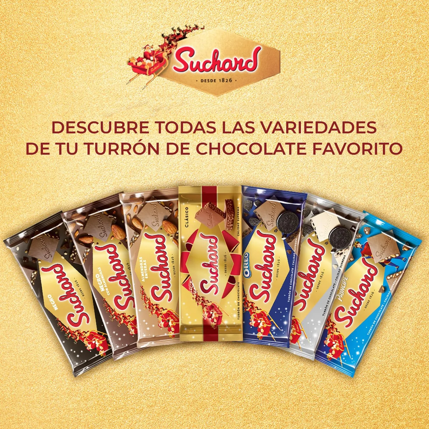 Turrón de Chocolate con Leche y Arroz Inflado Suchard 230 g