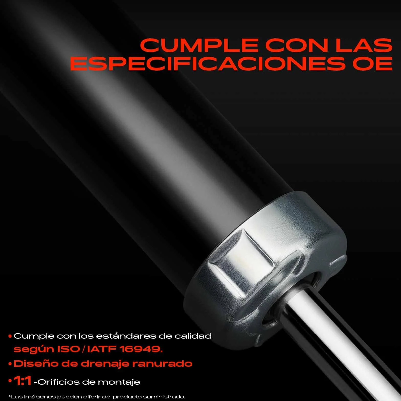 Frankberg 2 amortiguadores delanteros de 520 mm a presión de gas (339406) | Compatible con: Hoja ZE0, Hoja ZE1