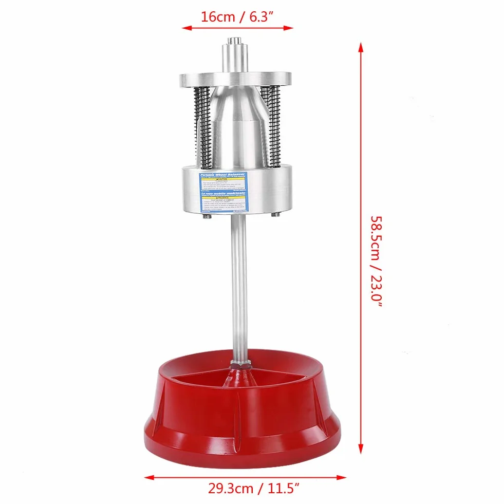 Balanceador de Ruedas Portátil, Equilibrador de Neumáticos con el Nivel de los Ojos de Borde de Servicio Pesado para la Mayoría de los Automóviles y Camiones Ligeros, Livianos
