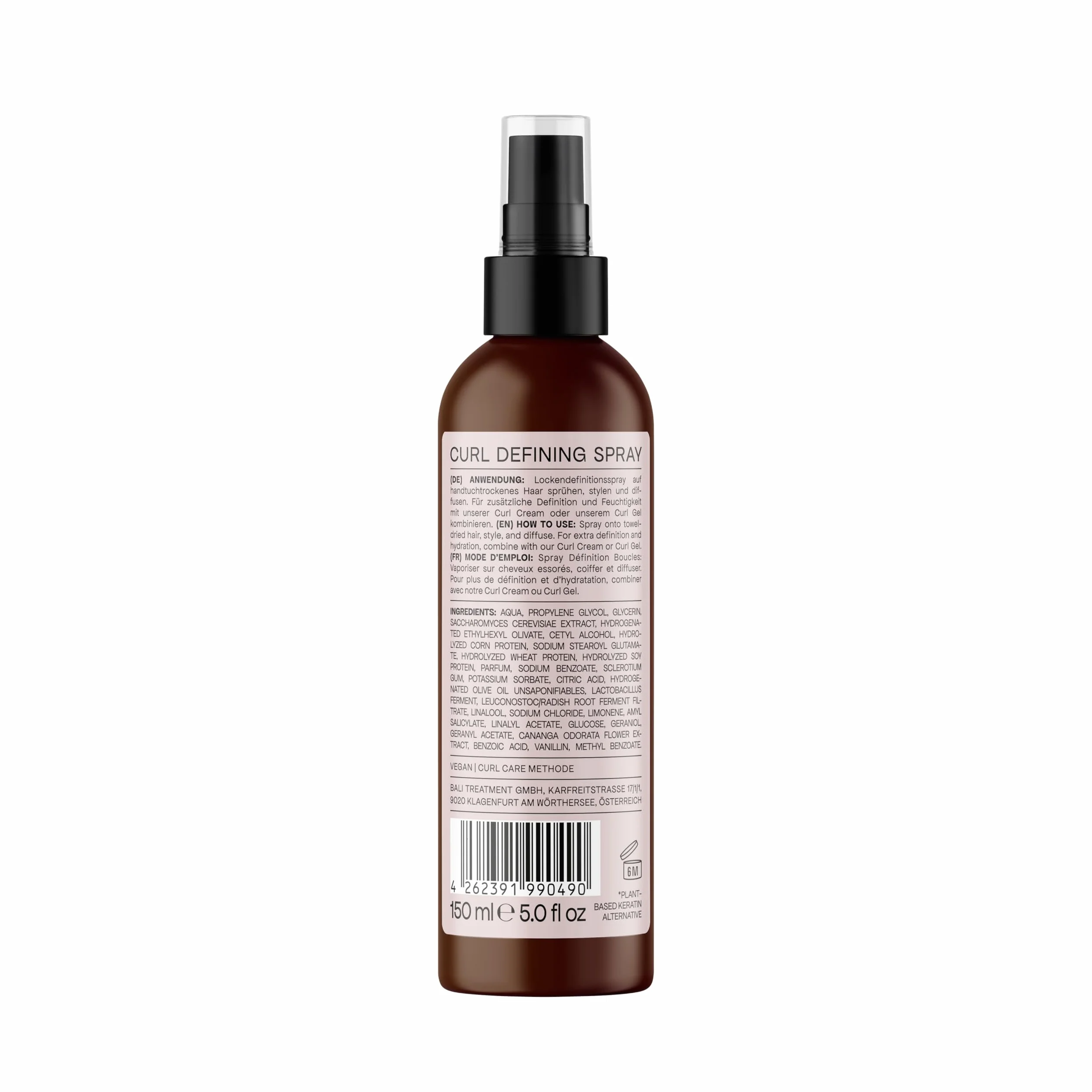 Bali Curls Curl Leave In Spray Difusor Protector del Calor - Spray termoprotector para cabello rizado - 150 ml