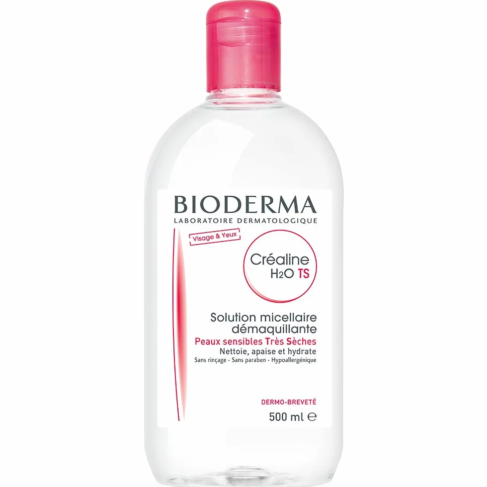 Bioderma Crealine Ts H2O Solution Micelar Peaux Très Sèches 500 ml
