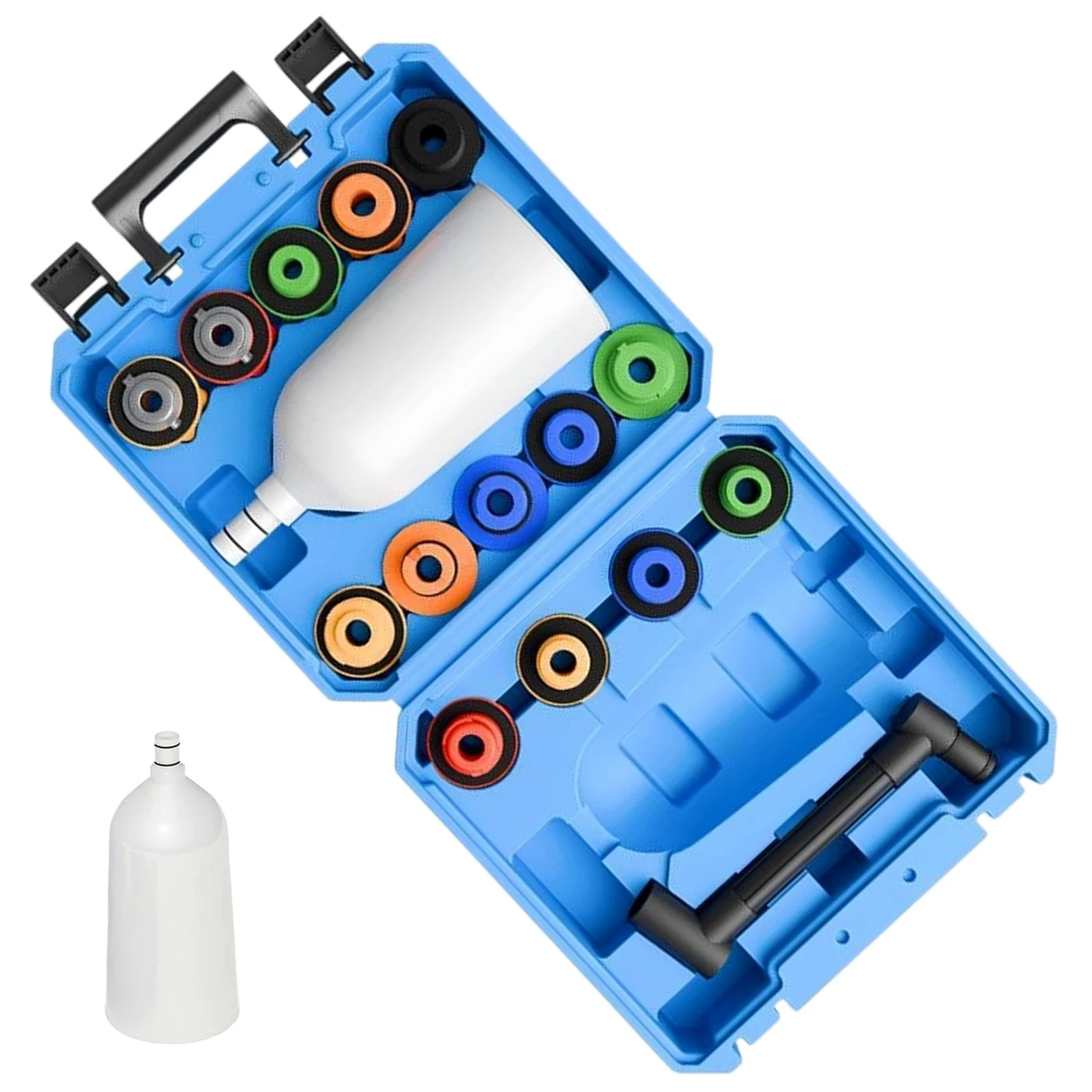 Kit de embudo para aceite motor Filtro Universal Flexible Antiderrames | Kit llenado refrigerante radiador Para Vehículo SUV RV De Refrigeración Del Motor Purga Reparación Lavado