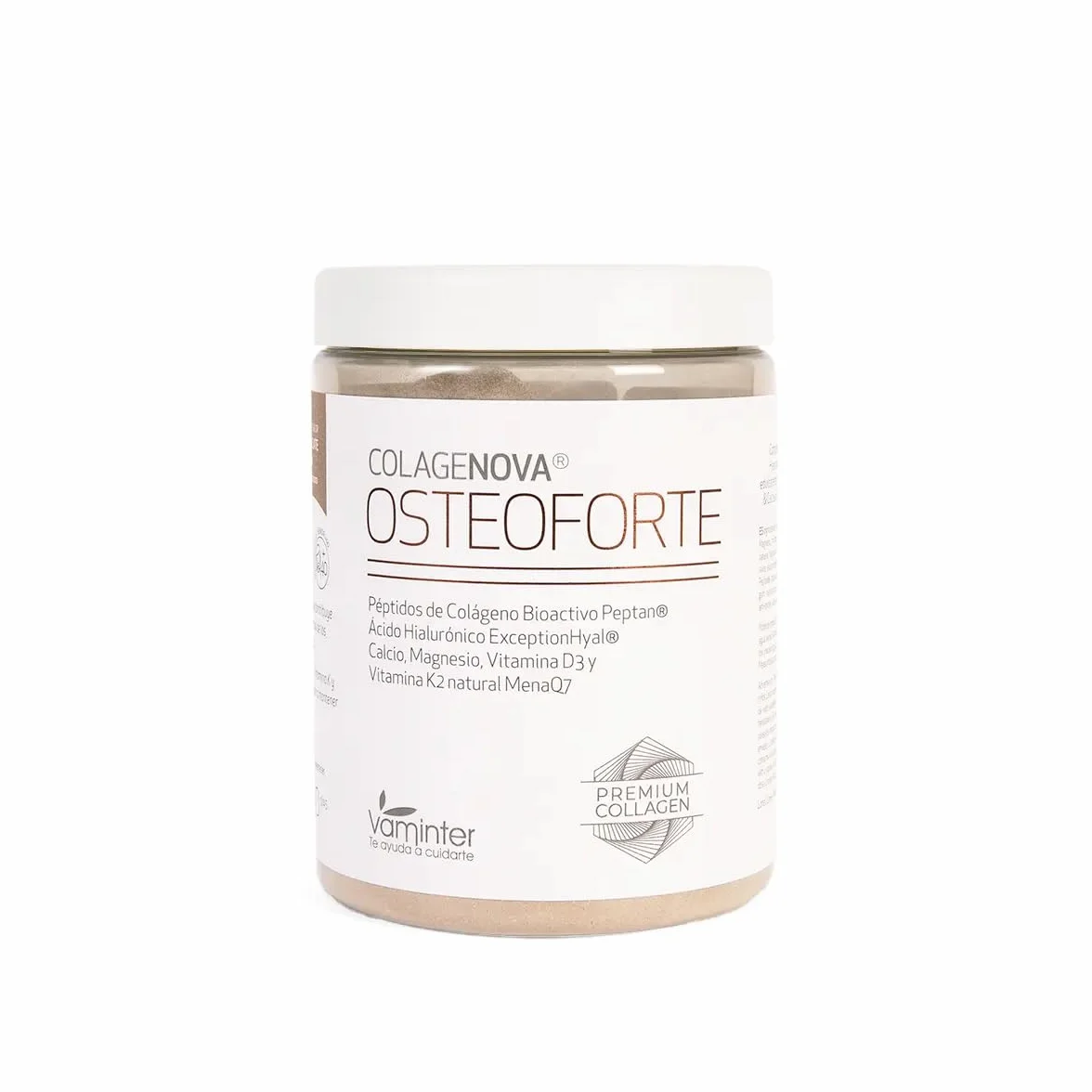 COLAGENOVA OSTEOFORTE Café Marine+ Colágeno Marino Peptan® Calcio Coral Magnesio Ácido Hialurónico Vitamina K2 D3 Articulaciones Huesos Movilidad 315 g