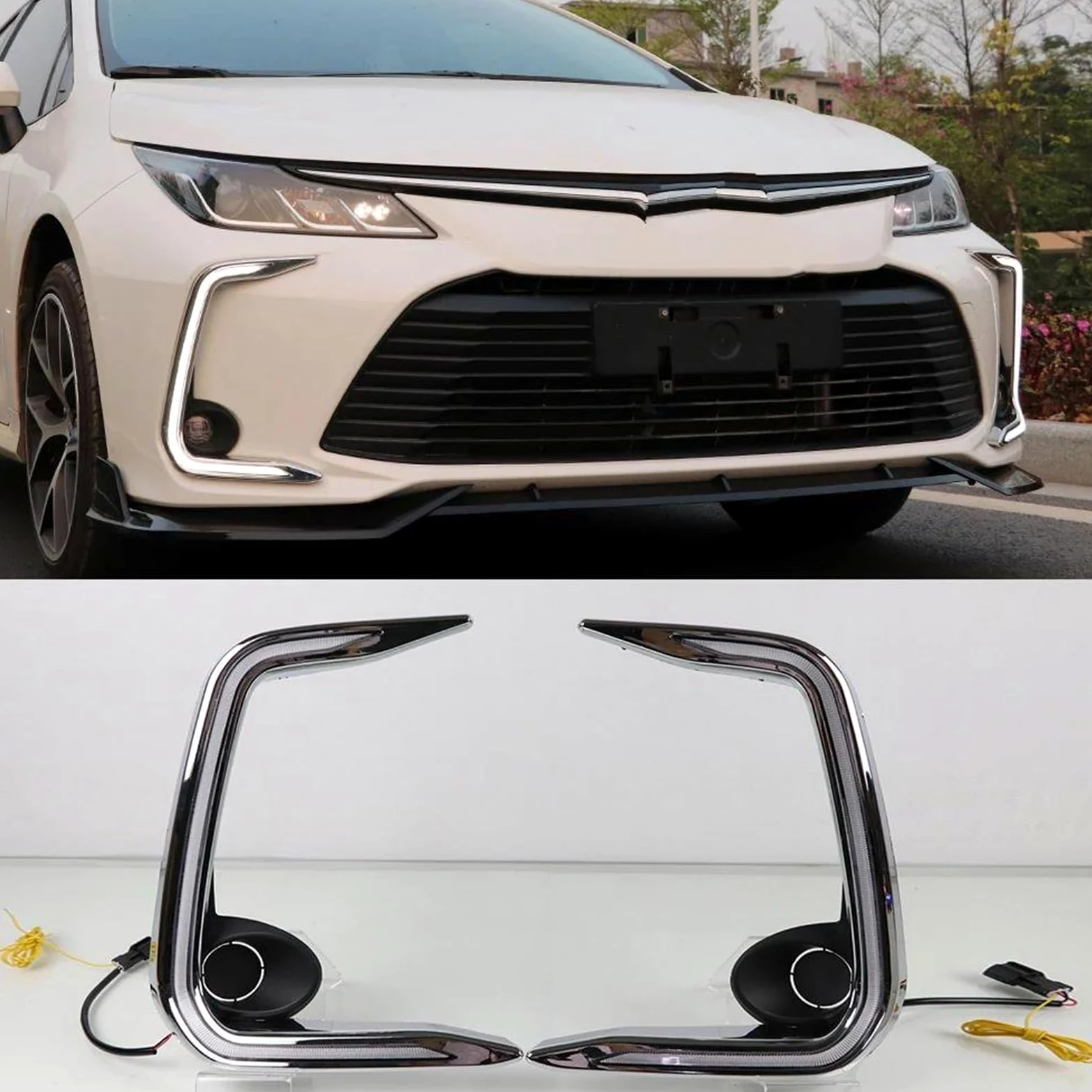 Luz Diurna Impermeable Con Señal Giro Amarilla Para Toyota Para Corolla 2019, 2020, 2021 Y 2022