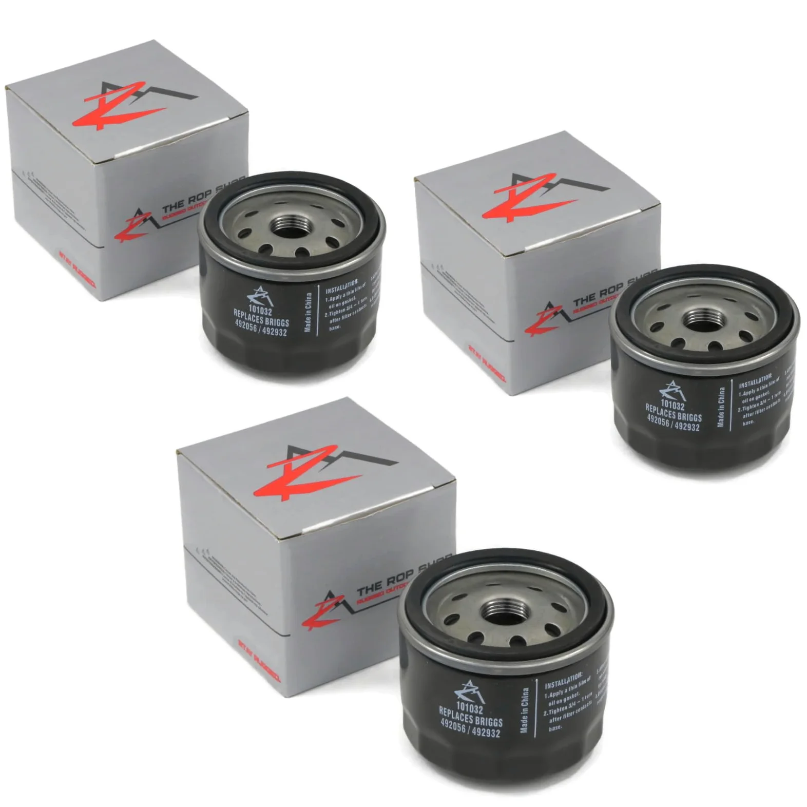 The ROP Shop (3 filtros de Aceite para Bad Boy 063-2004-00, 063-4025-00, 063-8018-00 E-Z-GO 492932S