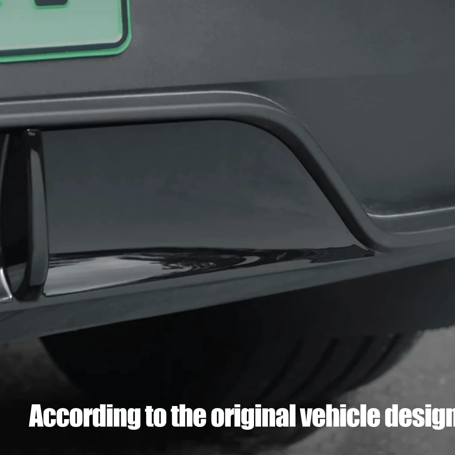 Difusor de Parachoques Trasero para Tesla Model Y 2025 2026 Juniper, ABS alerón Inferior para Tesla Accesorios de modificación de Coche, Negro Brillante (Not fit 2026 Standard)