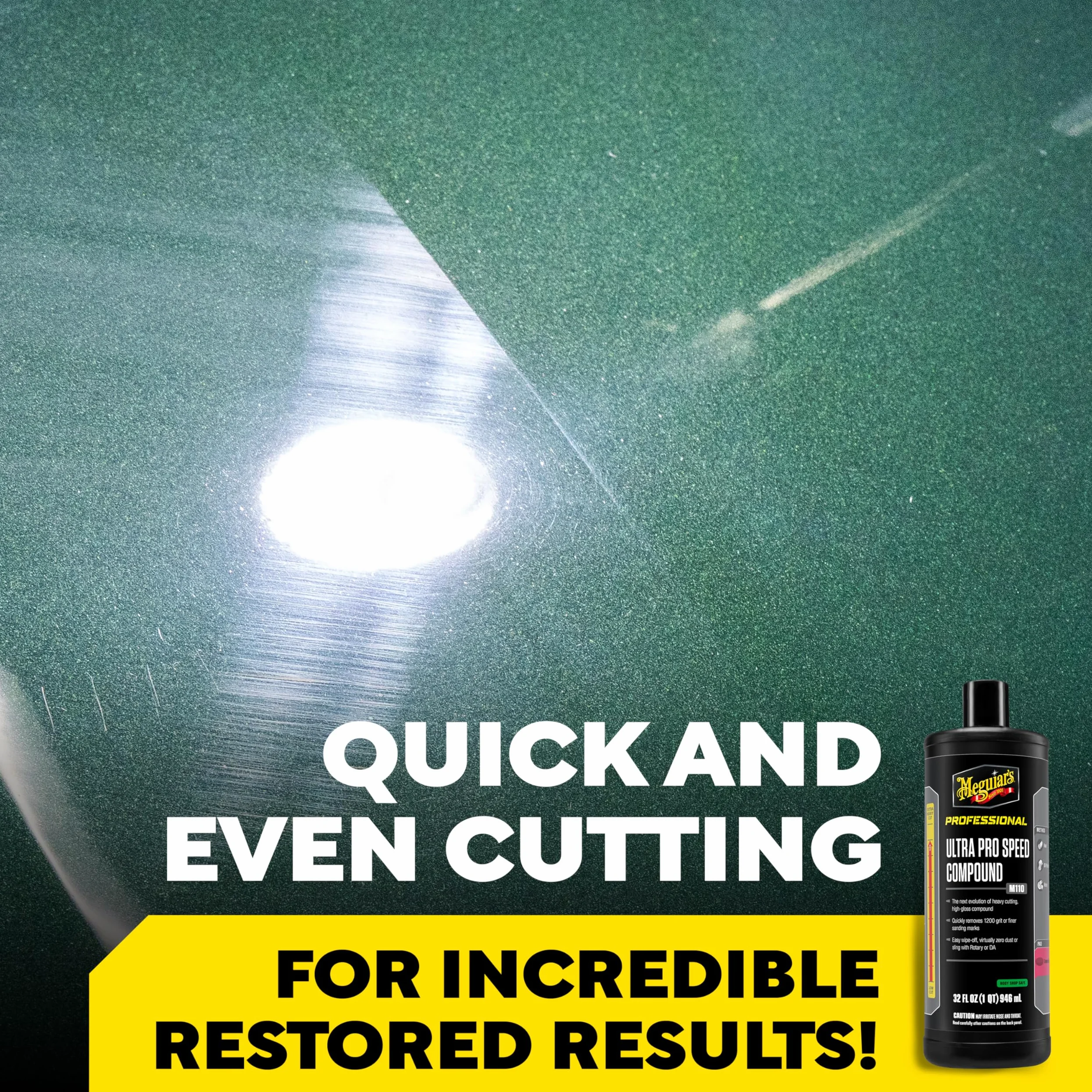 Meguiar's M11032 Mirror Glaze Ultra Pro Speed Compound - Pulimento de corte 946 ml.