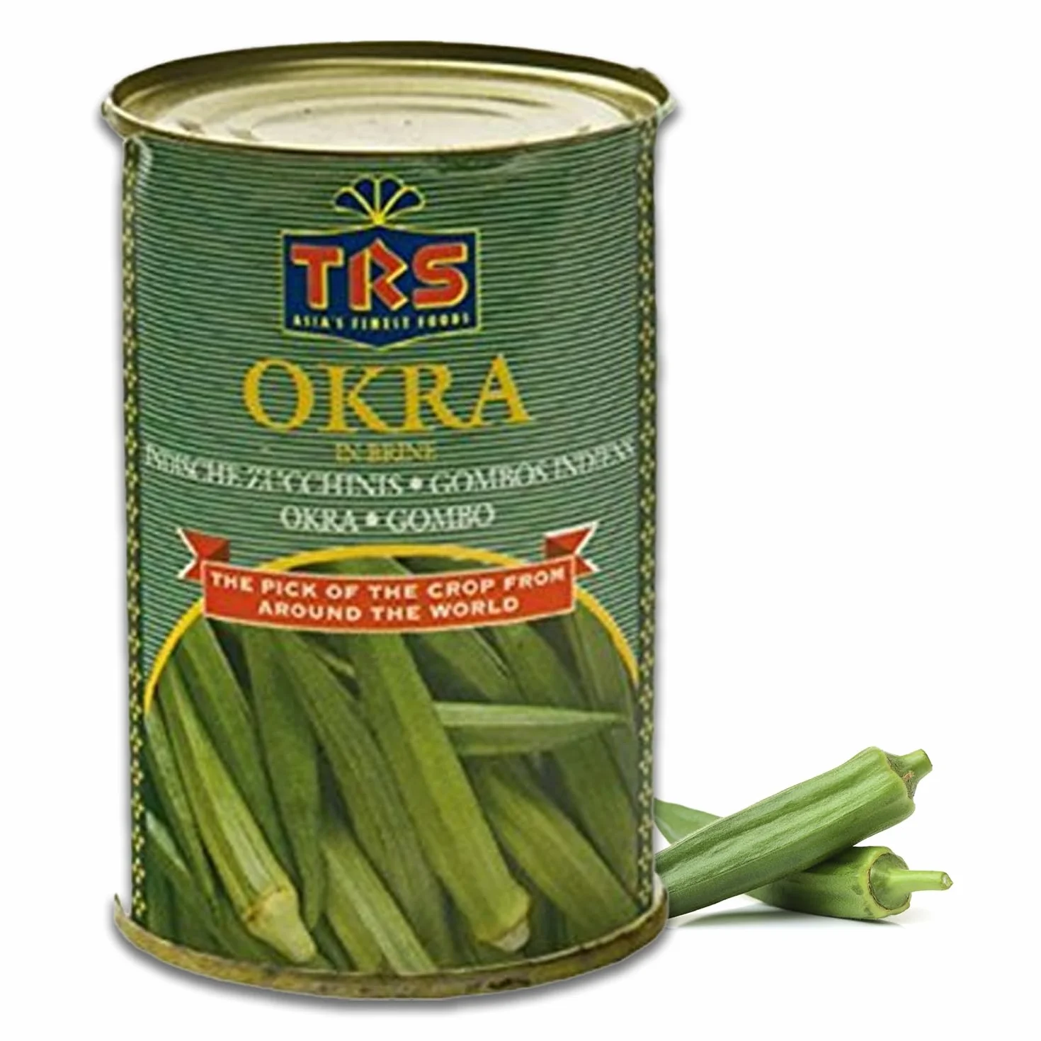 Okra Pack de 6 (400 g por bolsa) – Calabacín indio fresco precocido y sazonado con sal y ácido cítrico