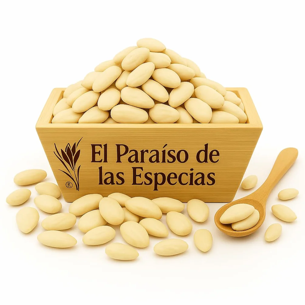 El Paraíso de las Especias Almendras Crudas Sin Piel 100% Naturales para Repostería