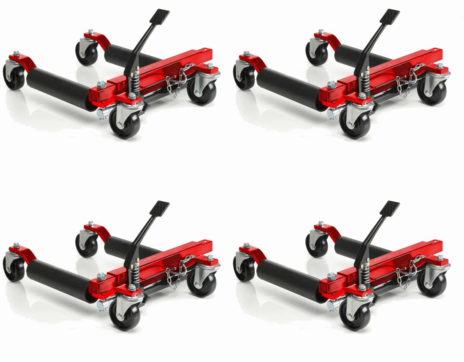 JOMAFA Juego de 2 Pares (4 Piezas) de portacoches hidraulicos para Mover Coches en parado, 2720Kg