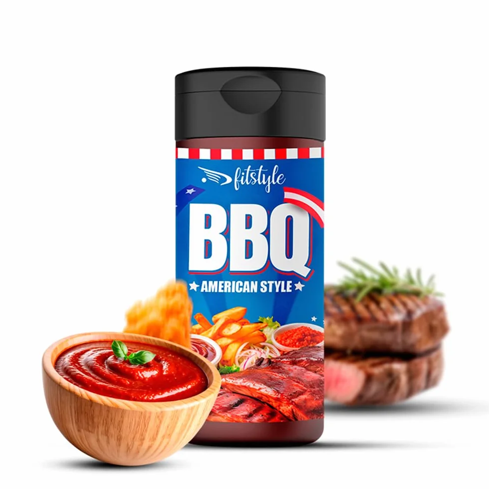 Salsa Barbacoa 0% FITstyle 280ml Sin azúcar Sin grasa Textura espesa Sabor intenso