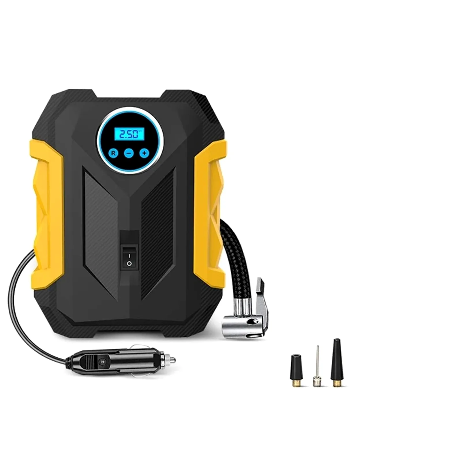 Compresores de Aire portátiles Compresor de Aire portátil para automóvil, Bomba de inflado de neumáticos Digital, lámpara LED, compresor para Motocicleta y Coche Inflador Ruedas Coche
