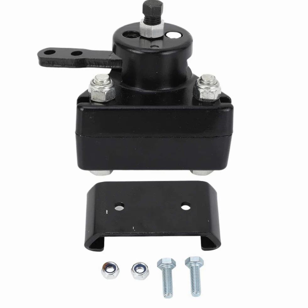 Kit de Pinza y Soporte de Freno Mecánico para Go Kart con Pastillas Compatible con Manco 9598 9597(Black)