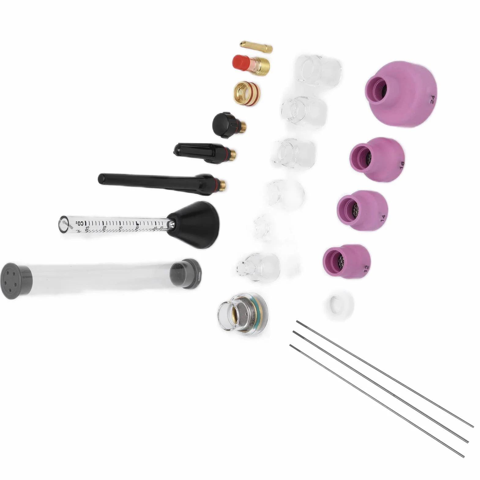 Material de cerámica de boquilla de soldadura de de con alma temperatura y funciones completas para pistola de soldadura WP-17/18/26
