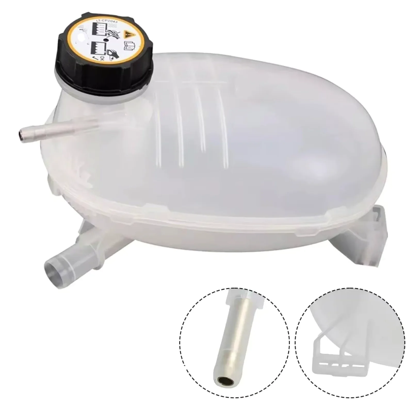 Compatible con Ford Para Escape 2017 2018 2019 Depósito refrigerante motor tanque expansión tapa Componente accesorios automóviles OEM: FO3014164 depósito de expansión