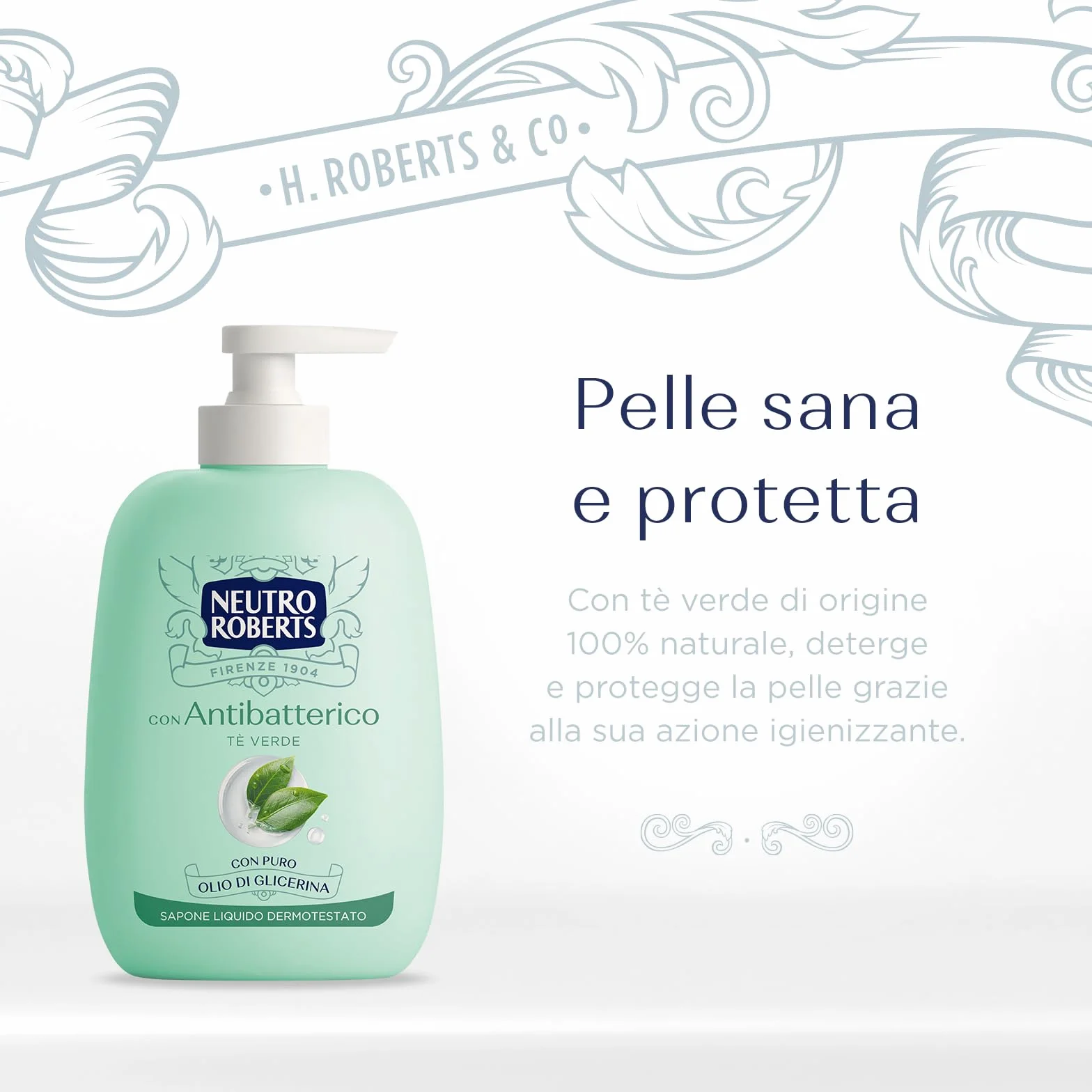 Sapone Liquido Antibatterico Te'' Verde Igienizzante 200 Ml