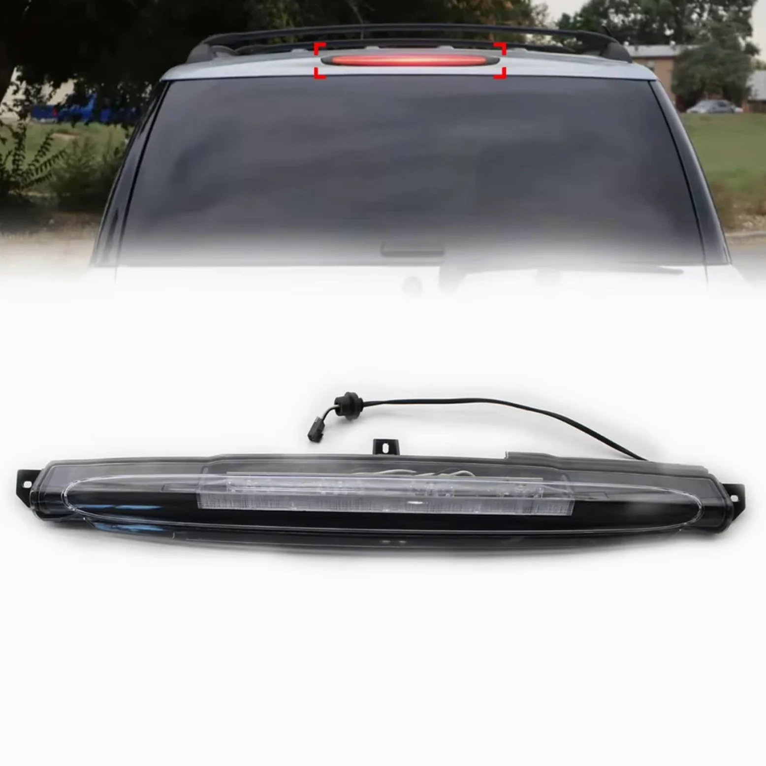 Freno Estate Lámpara 3. Compatible Con Isuzu Para Ascender 2003 2004 2005 2006 2007 2008 Luz Freno Adicional Alta Automóvil Lámpara Trasera Accesorio Reemplazo