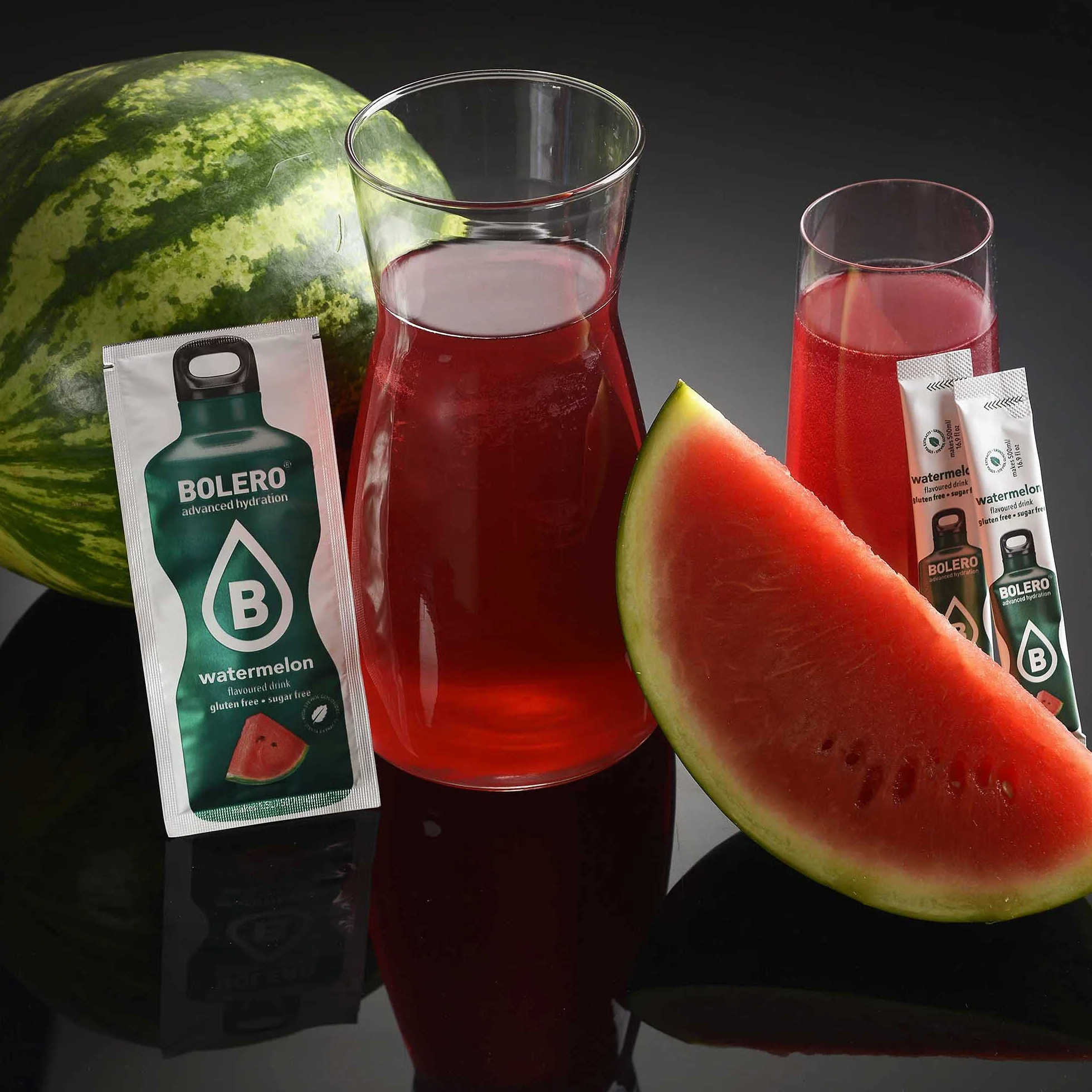 Bolero Bebida 24 Sobres 3g Polvo Soluble Preparado Frutas Sandía 72g Endulzada Stevia