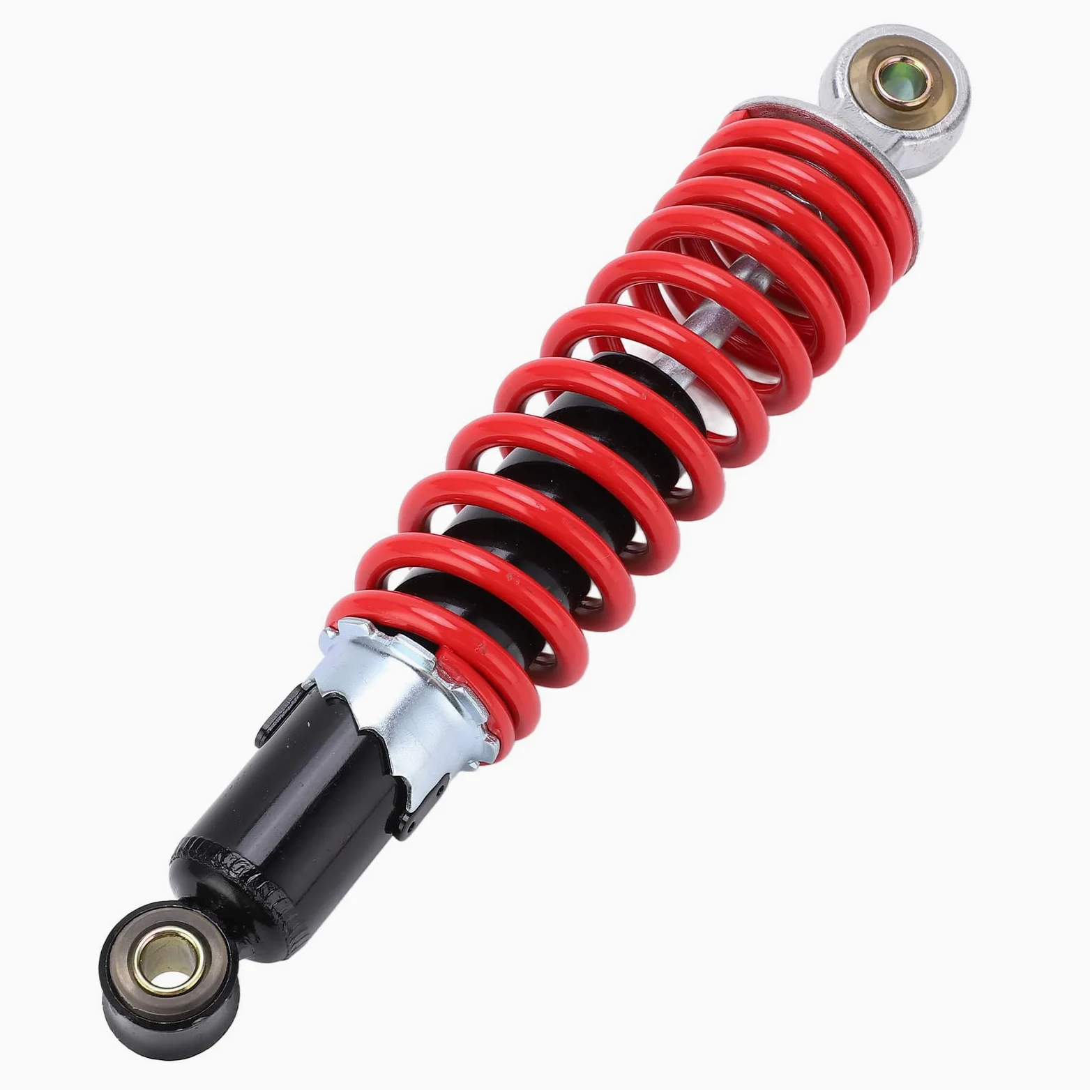 Amortiguador de choque para motocicleta, amortiguador trasero de motocicleta de 270 mm, 5 engranajes, ajustable, universal para 50cc‑125cc ATV Kart