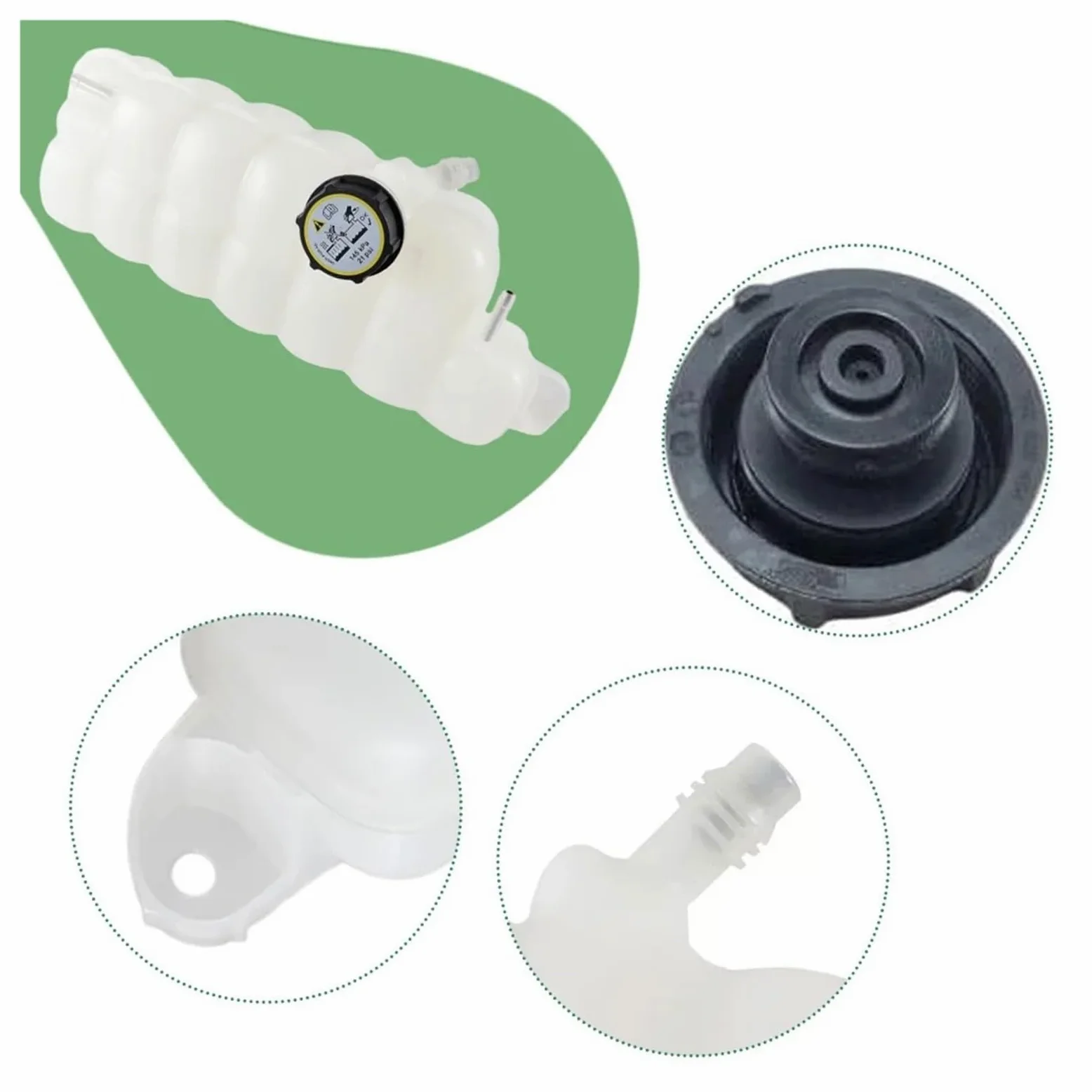 para F 150 para Expedition para Lobo Tanque de expansión del radiador de recuperación de refrigerante del Motor con Tapa FL3Z-8A080-A FL3Z8A080A Tanque de expansión del depósito