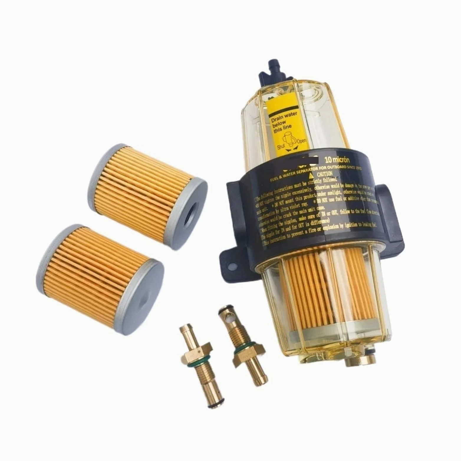Elemento de filtro de combustible UF-10K, conjunto separador de agua UF10K apto para Honda y Yamaha Filtro de combustible Filtros de combustible para(A)