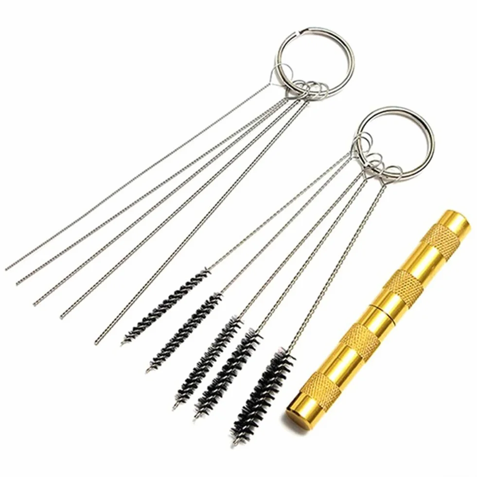 Herramienta de limpieza de boquilla de chorro para parabrisas de coche, herramienta de limpieza ajustable para parabrisas de coche, 5 tamaños de cepillo disponibles, apto para todos los vehículos