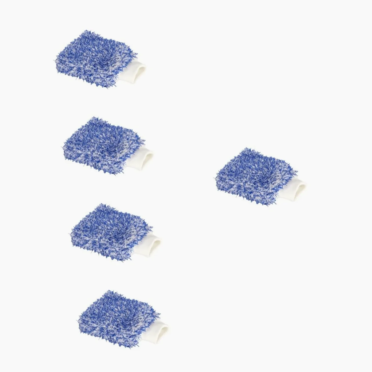 MAGICLULU 5 Piezas Guante de Lavado de Autos de Microfibra Doble Cara Herramienta de Limpieza Automotriz Guante y Absorbente para Cuidado del Vehículo para Limpieza de Ventanas y