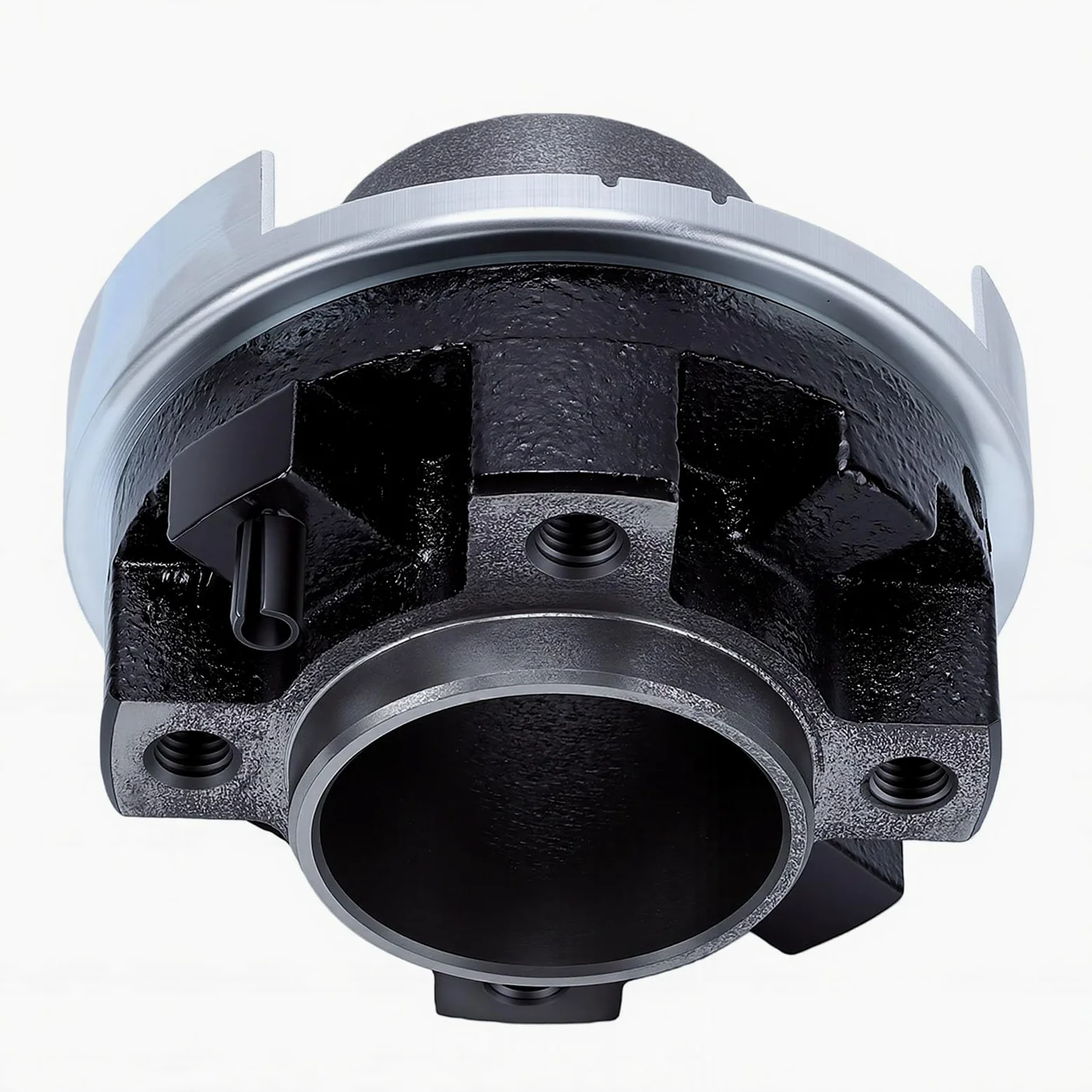 SIXRUN Buje del CigüeñAl del Equilibrador Armónico del Motor, Acero Al Carbono con Silicona, Buje de Polea de Repuesto OEM, Apto para Reparación y Reemplazo de Motores B2300 1994